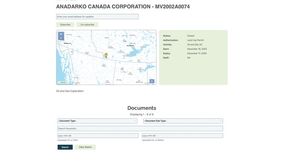 MVLWB Registry Page