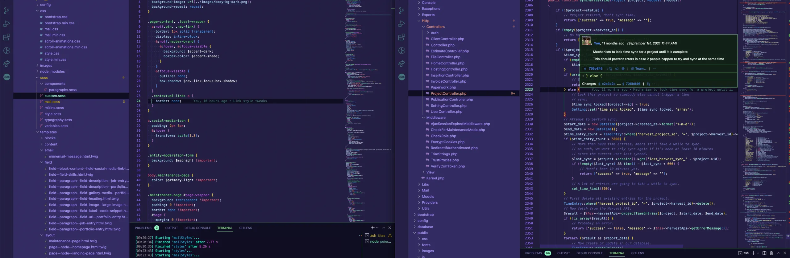 Double Wide Code screens